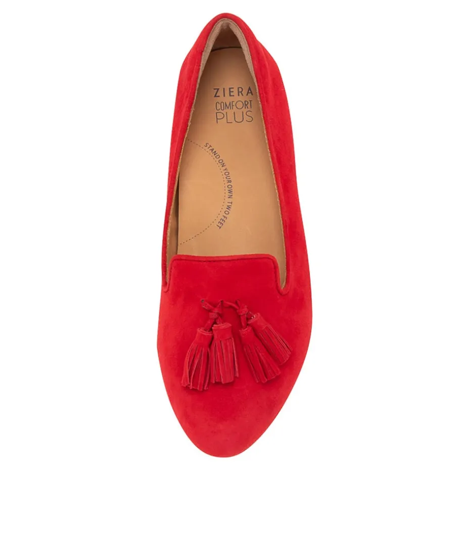 charter_xf_red_suede_flat_shoes_4.webp Charter Xf Red Suede Flat Shoes<ZIERA Cheap