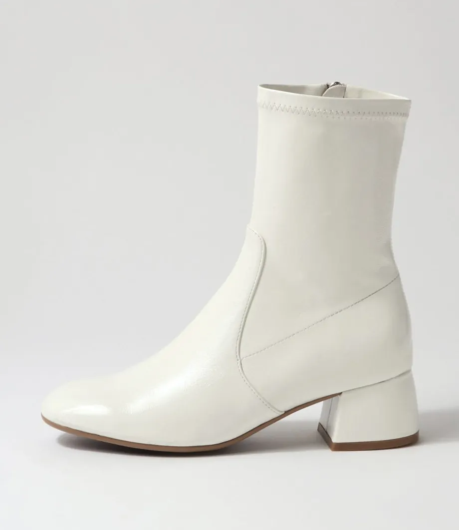 Checkie Stone Stretch Patent Pu Ankle Boots<DJANGO & JULIETTE Online