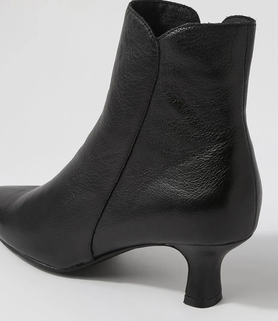 cheza_black_leather_ankle_boots_4.webp Cheza Black Leather Ankle Boots<DJANGO & JULIETTE Discount