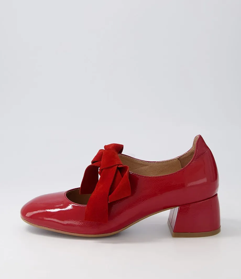 Chiara Dark Red Patent Leather Heels<DJANGO & JULIETTE Outlet