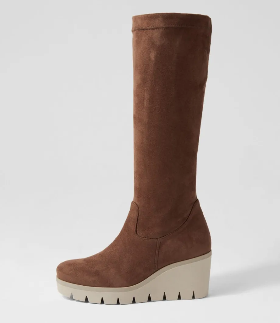 Chloette Torf Suede Knee High Boots<GABOR Online