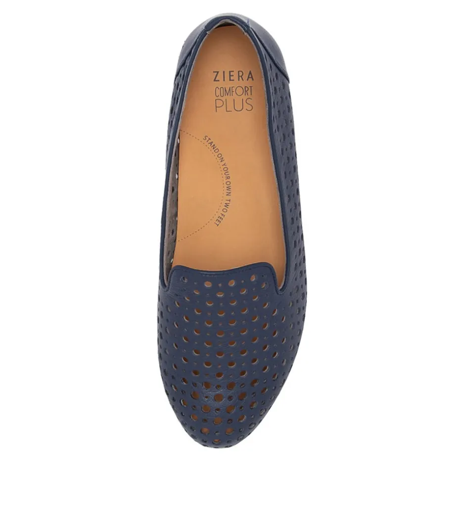 cindra_xf_navy_leather_loafers_4.webp Cindra Xf Navy Leather Loafers<ZIERA Fashion