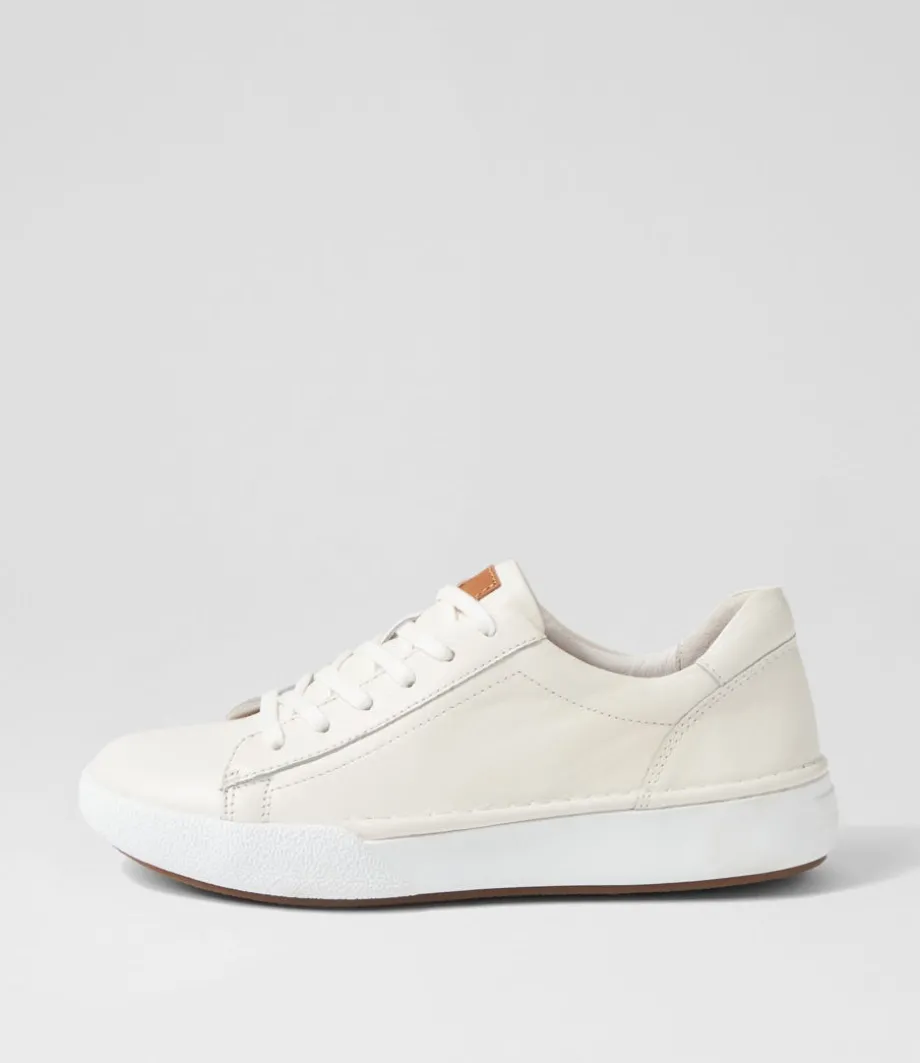 Claire 01 Weiss Leather Sneakers<JOSEF SEIBEL Cheap