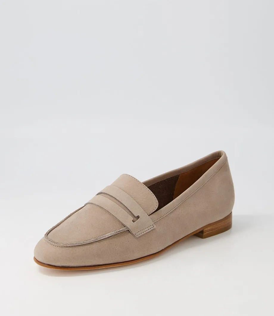 Coco Stone Leather Loafers<EOS Store