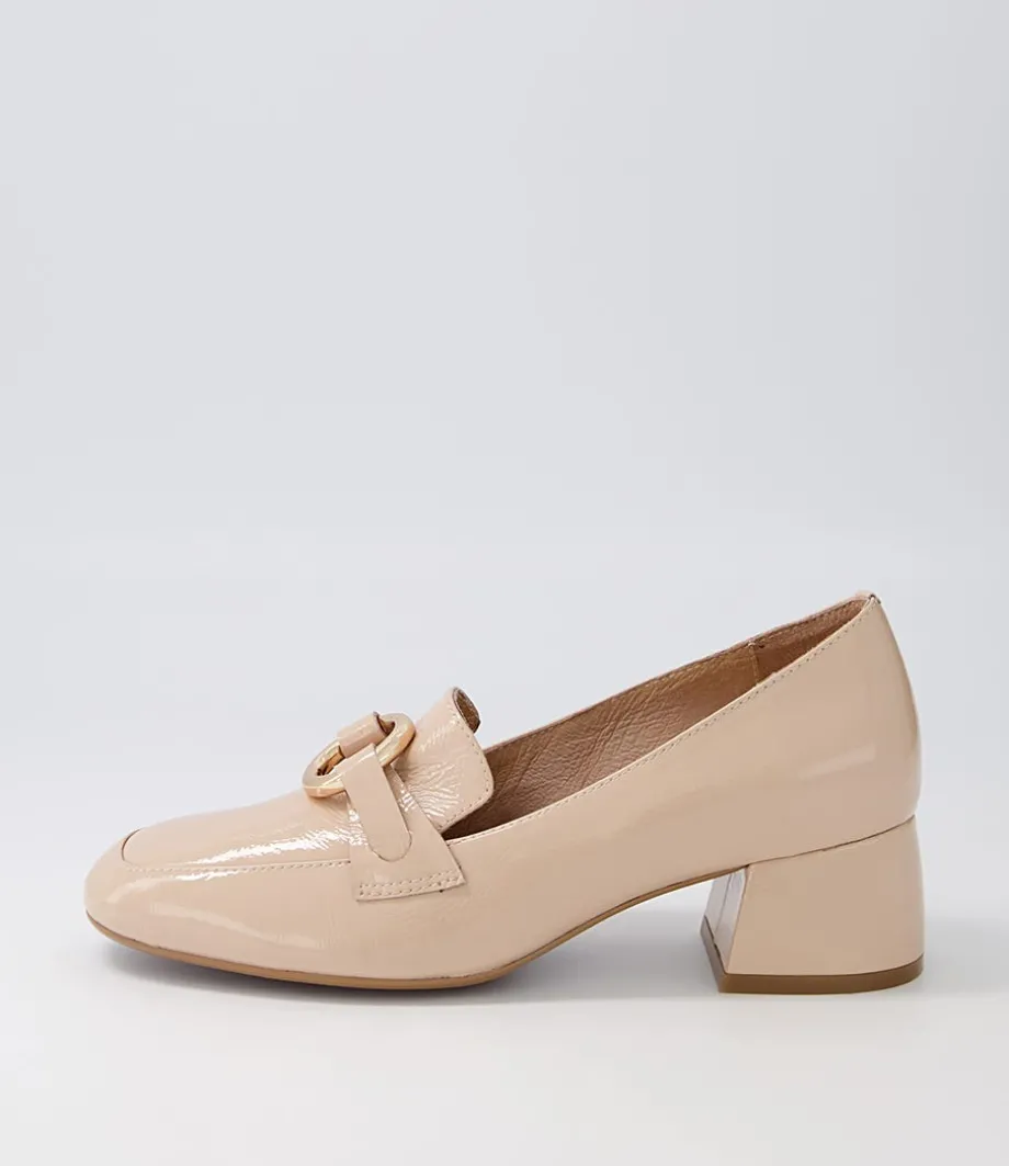 Comal Latte Patent Leather Heels<DJANGO & JULIETTE Best