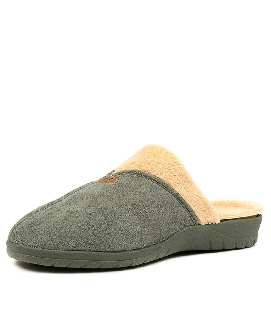 Comfy W Sage Slippers<ZIERA Shop