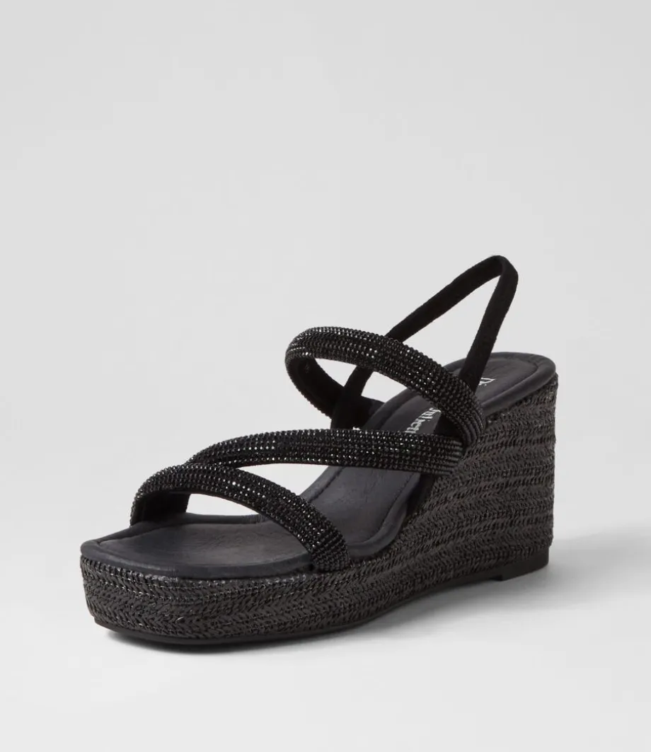 Cookie Black Mix Multi Sandals<DJANGO & JULIETTE Cheap