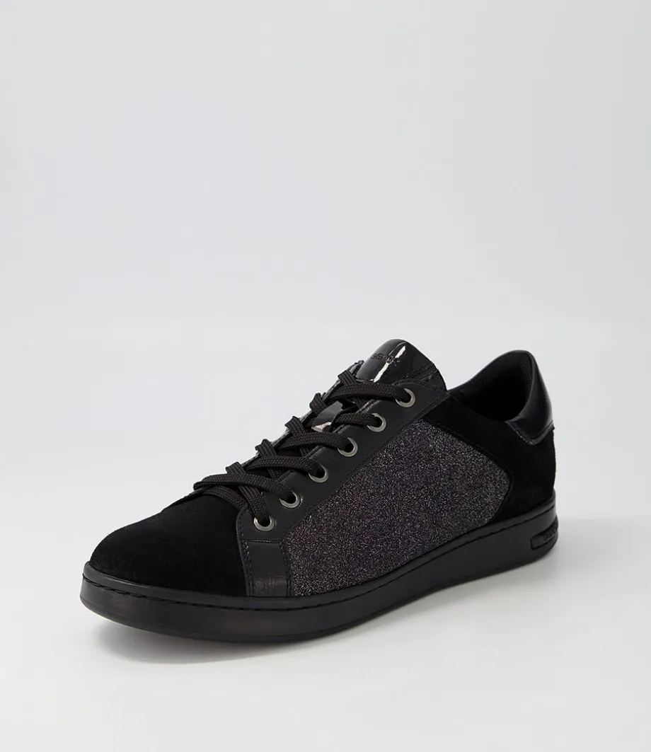 D Jaysen B Black Multi Suede Sneakers<GEOX Sale