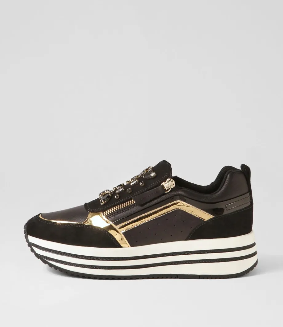 D Kency B Black Suede Leather Sneakers<GEOX Store