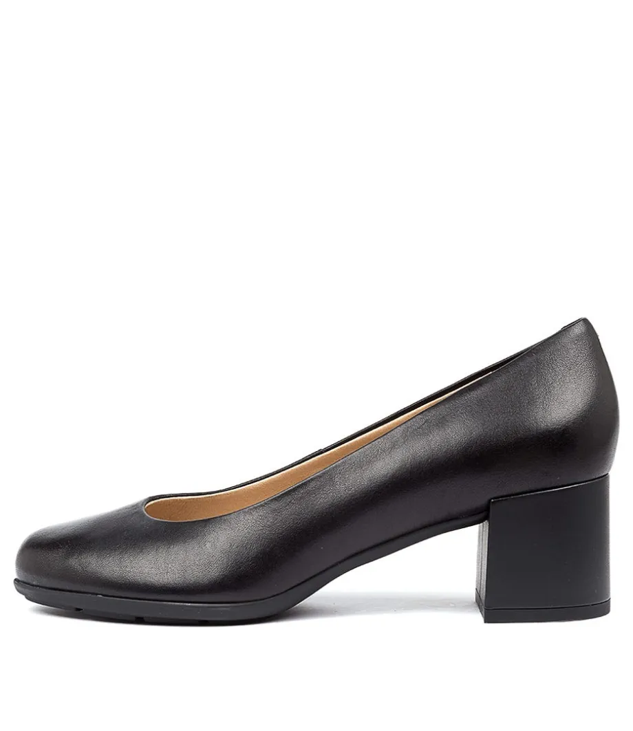 D New Annya M A Black Leather<GEOX Outlet