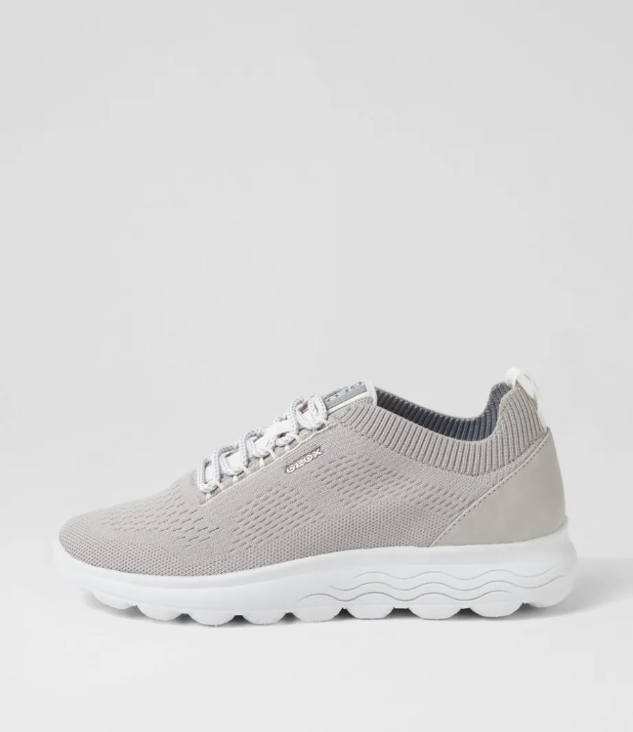 D Spherica A Light Grey Knit Sneakers<GEOX Outlet