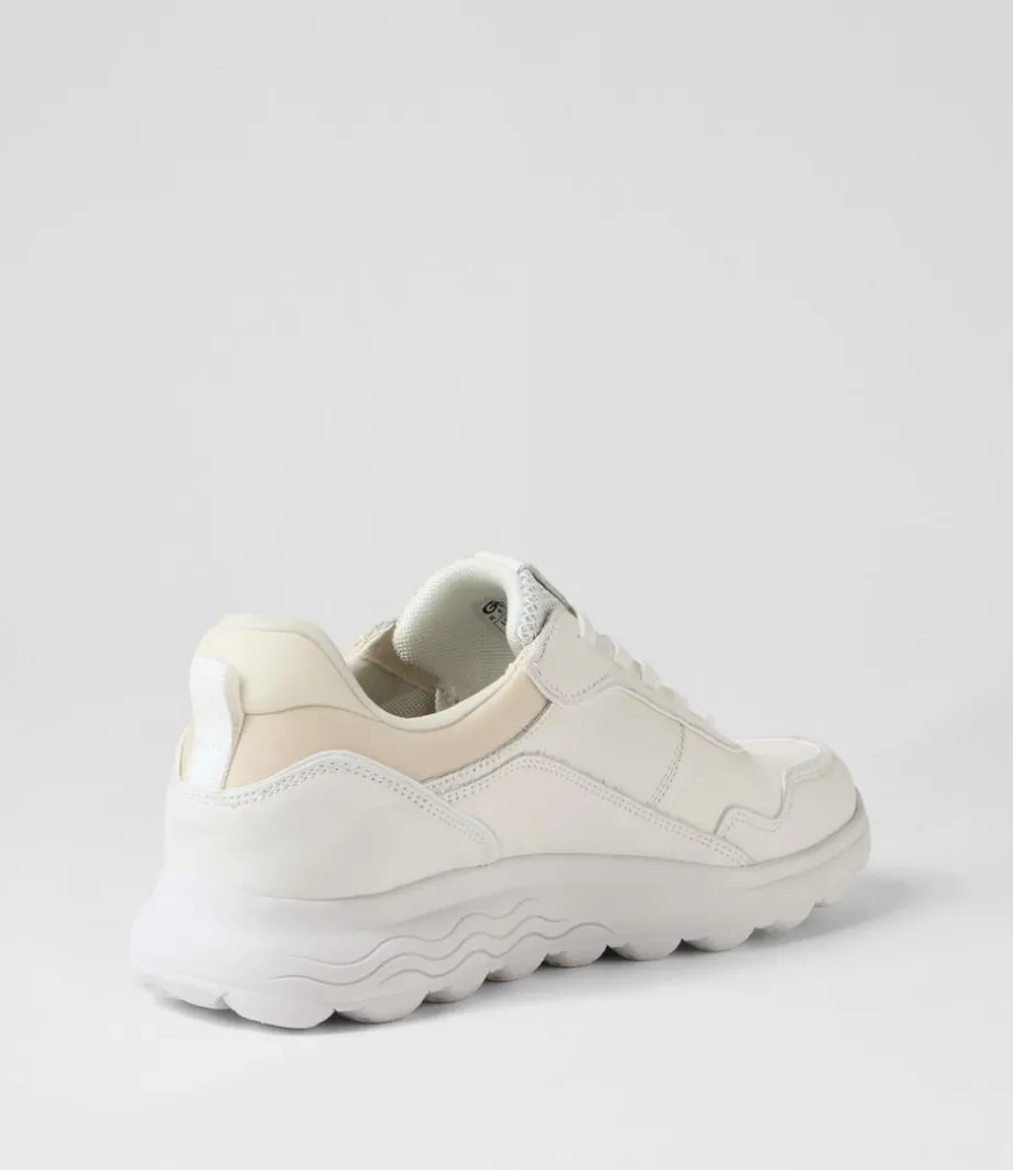 d_spherica_d_white_leather_sneakers_2.webp D Spherica D White Leather Sneakers<GEOX Store