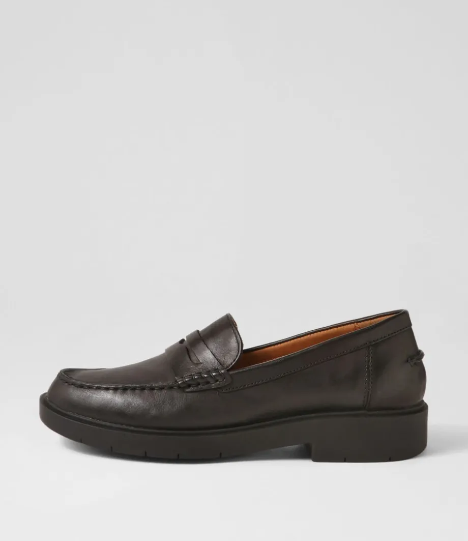 D Spherica Ec1 A Black Leather Loafers<GEOX Online