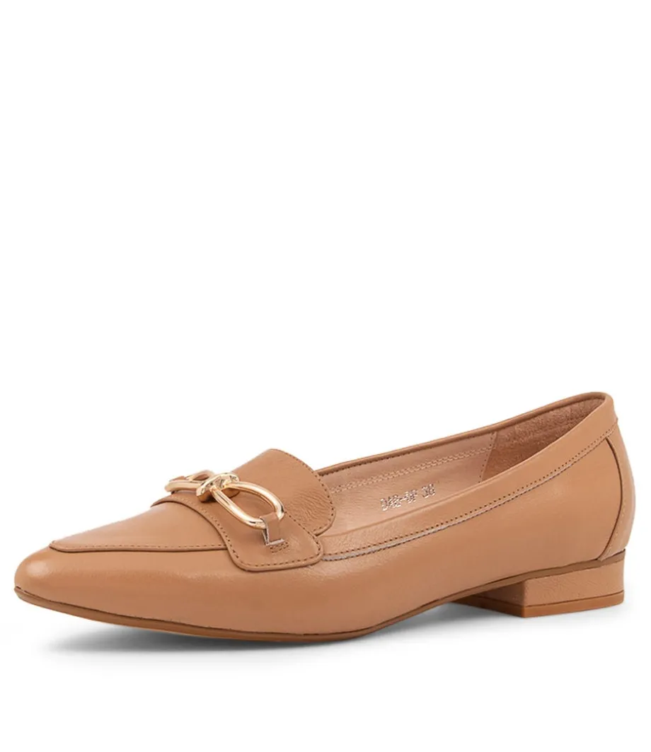 Dae Light Camel Leather Ballet Flats<DIANA FERRARI Flash Sale