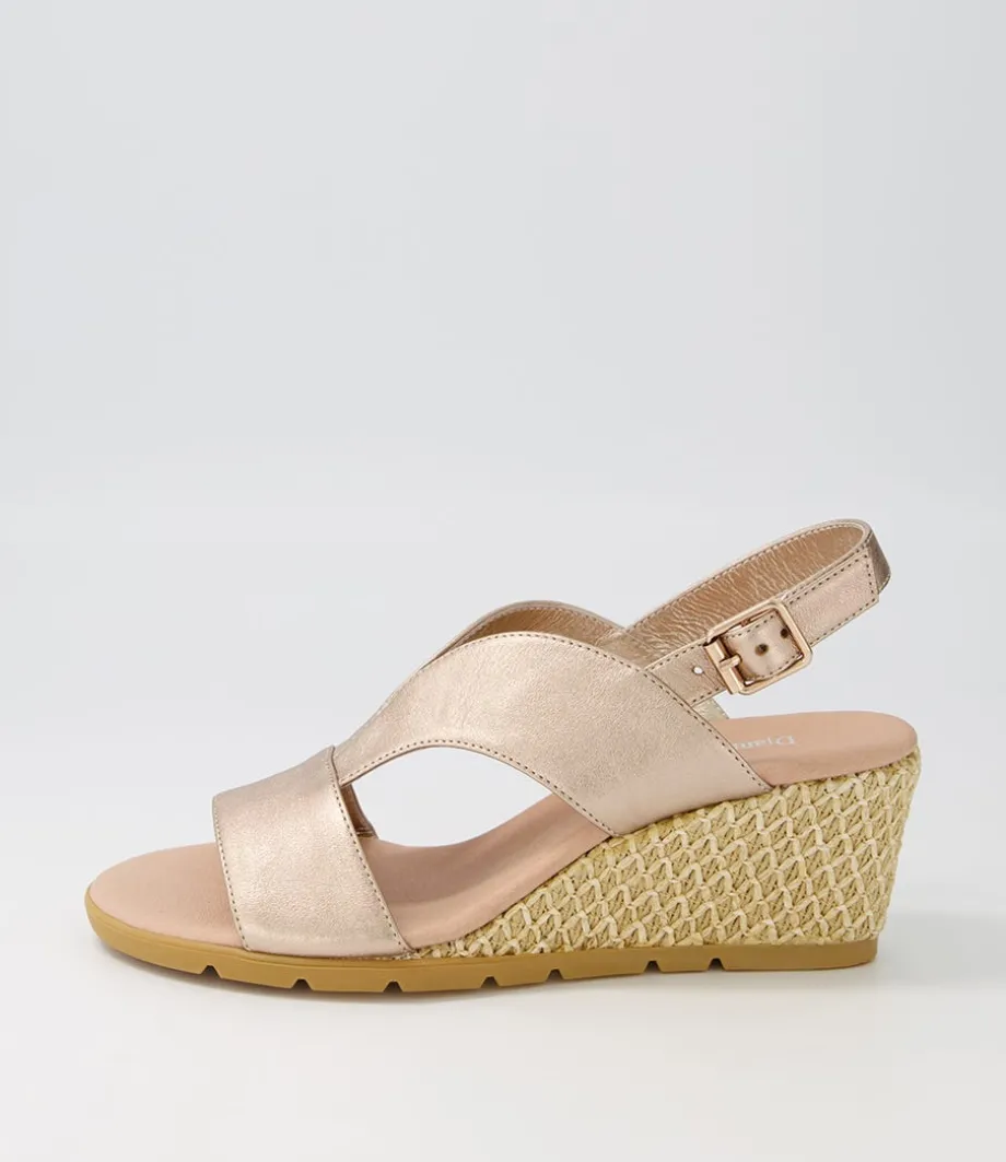 Dalia Champagne Nude Weave Leather Sandals<DJANGO & JULIETTE Online