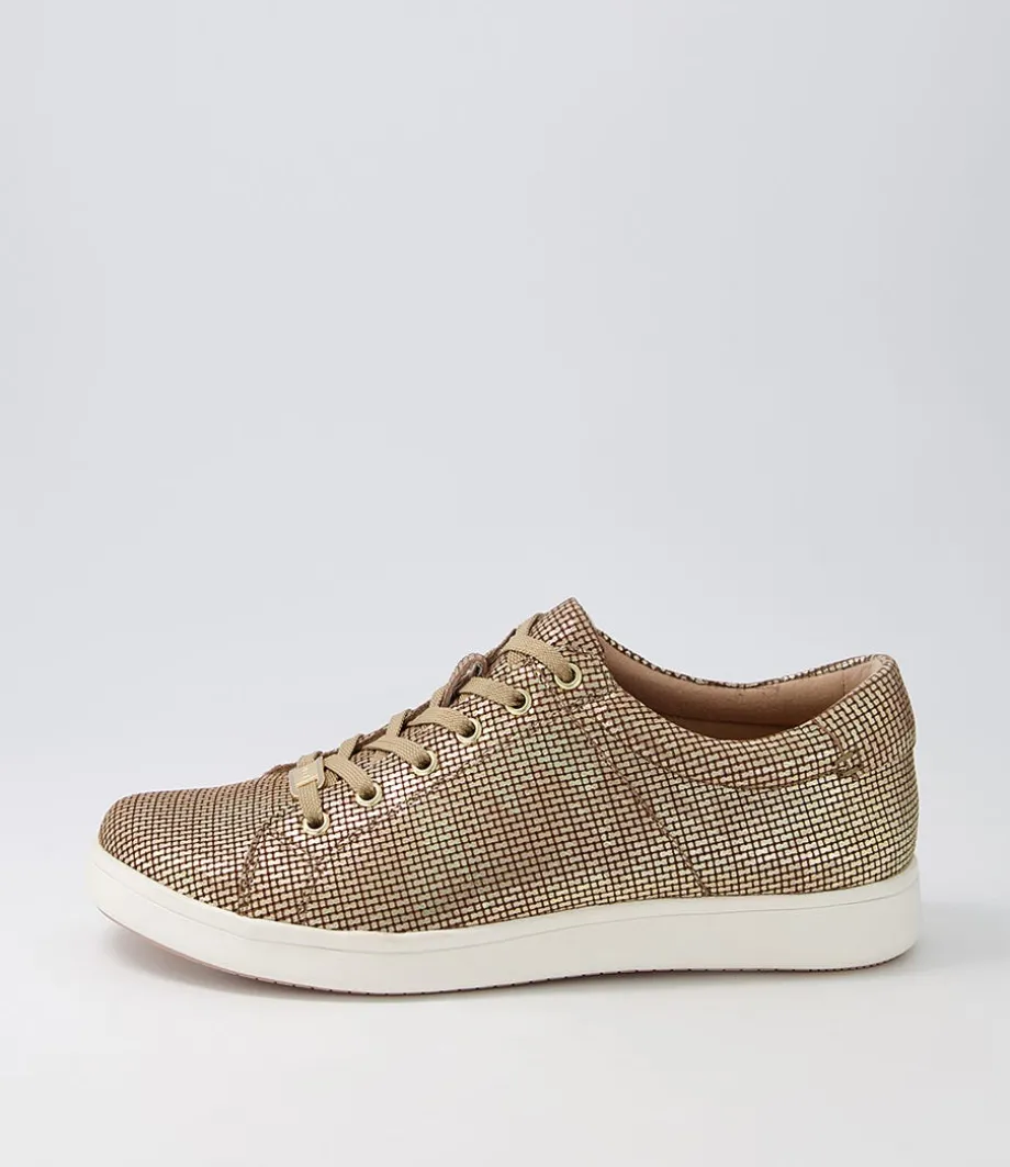 Delilah Xf Gold Cut Leather Sneakers<ZIERA Cheap