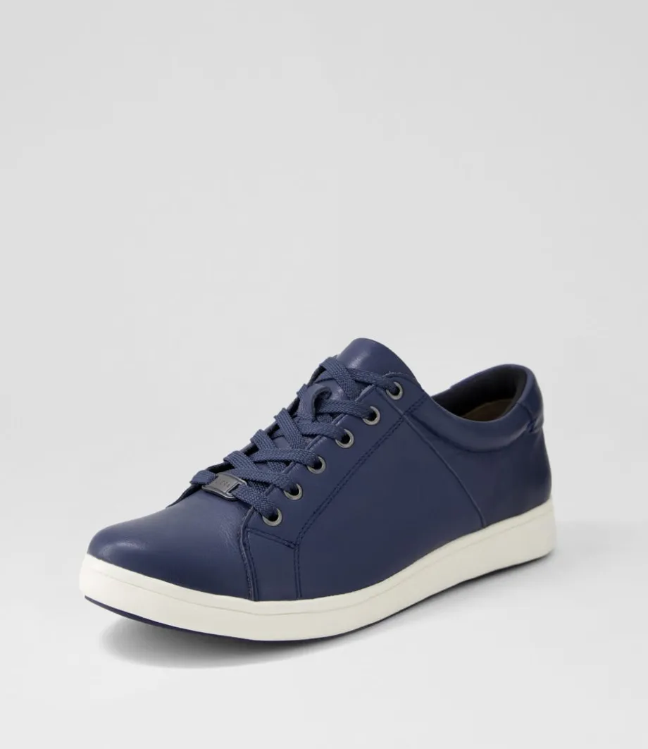 Delilah Xf Navy Leather Sneakers<ZIERA Discount