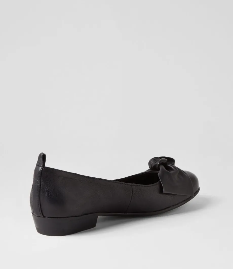 dell_black_leather_ballet_flats_2.webp Dell Black Leather Ballet Flats<DJANGO & JULIETTE Best