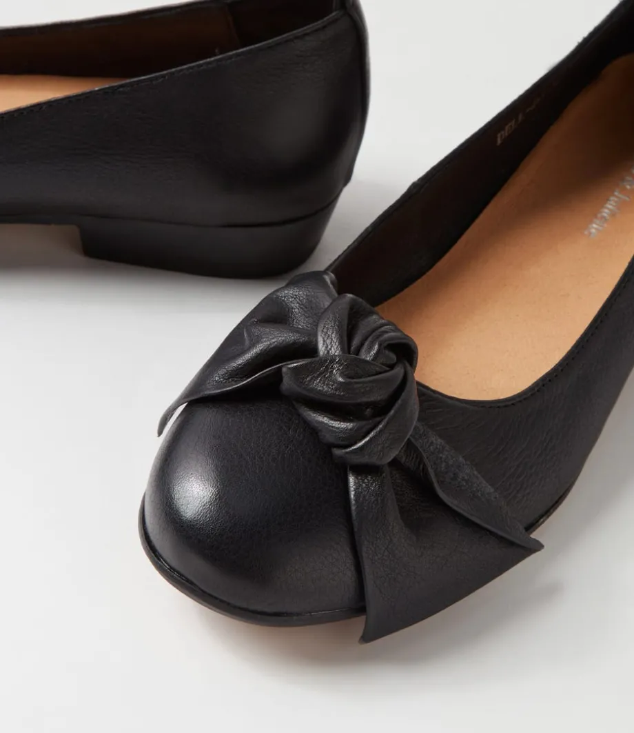 dell_black_leather_ballet_flats_4.webp Dell Black Leather Ballet Flats<DJANGO & JULIETTE Best