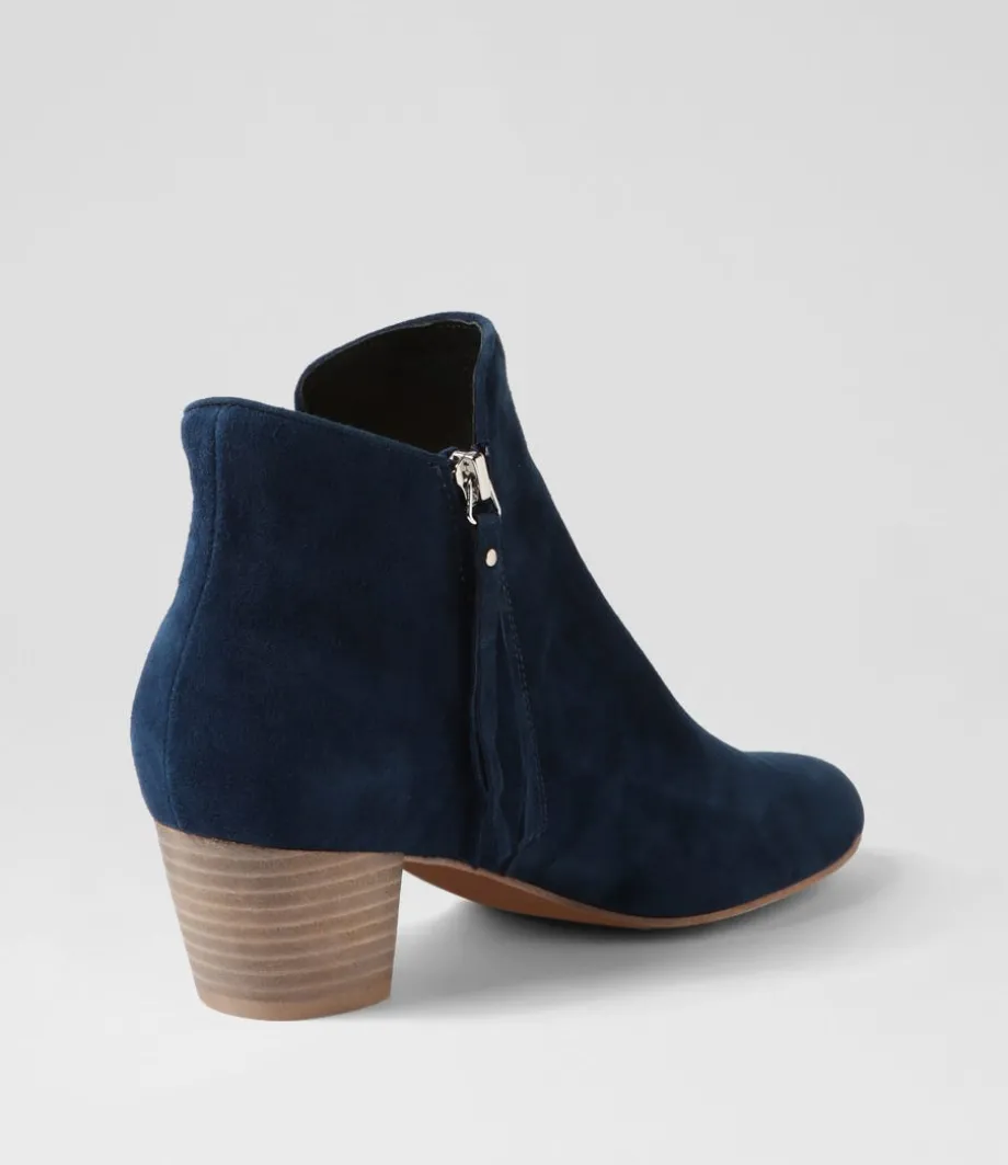 demanse_navy_suede_ankle_boots_2.webp Demanse Navy Suede Ankle Boots<DJANGO & JULIETTE Discount