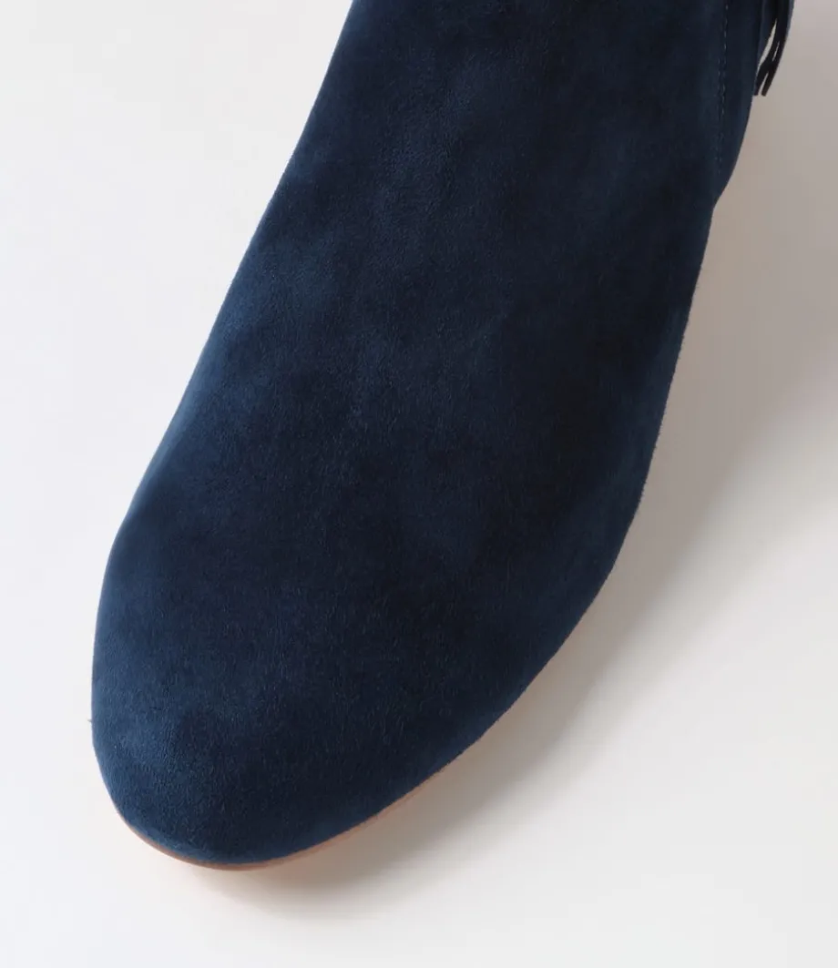 demanse_navy_suede_ankle_boots_3.webp Demanse Navy Suede Ankle Boots<DJANGO & JULIETTE Discount