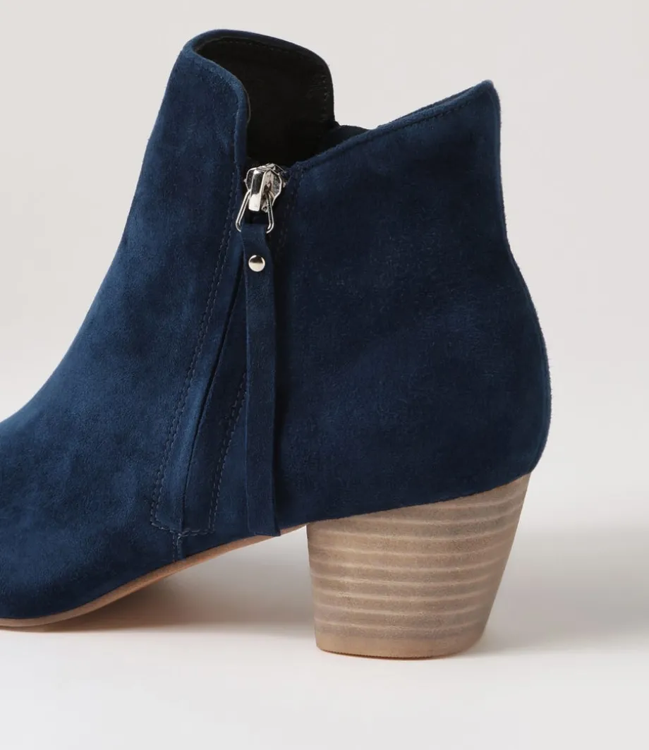 demanse_navy_suede_ankle_boots_4.webp Demanse Navy Suede Ankle Boots<DJANGO & JULIETTE Discount