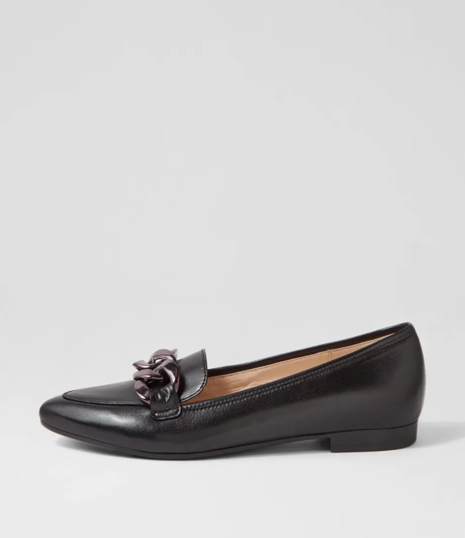 Diego Schwarz Leather Loafers<GABOR Cheap