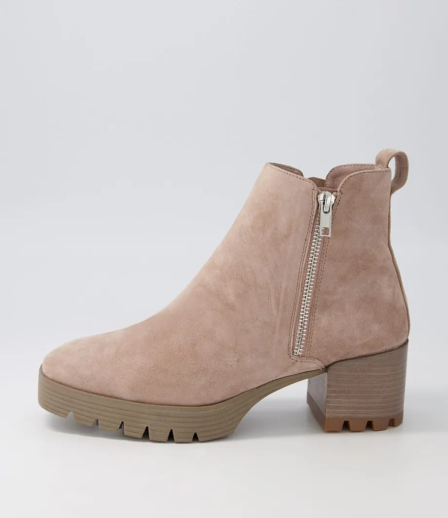 Dinis Mushroom Suede Ankle Boots<DJANGO & JULIETTE Best Sale