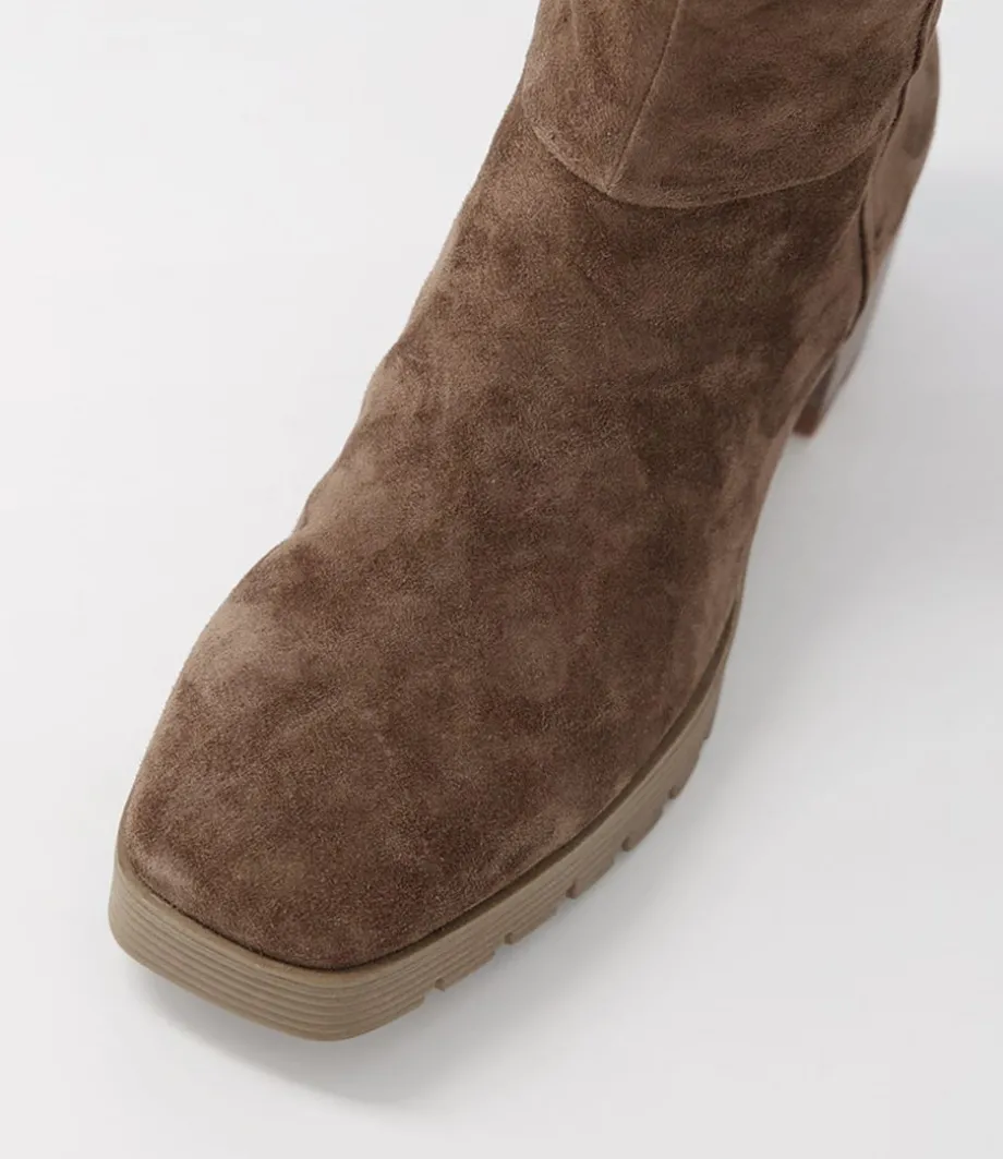 dippy_dark_taupe_suede_ankle_boots_3.webp Dippy Dark Taupe Suede Ankle Boots<DJANGO & JULIETTE Sale