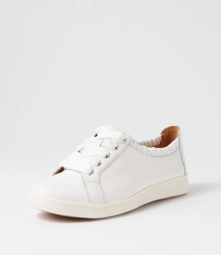 Doha Xf White Leather Sneakers<ZIERA Outlet