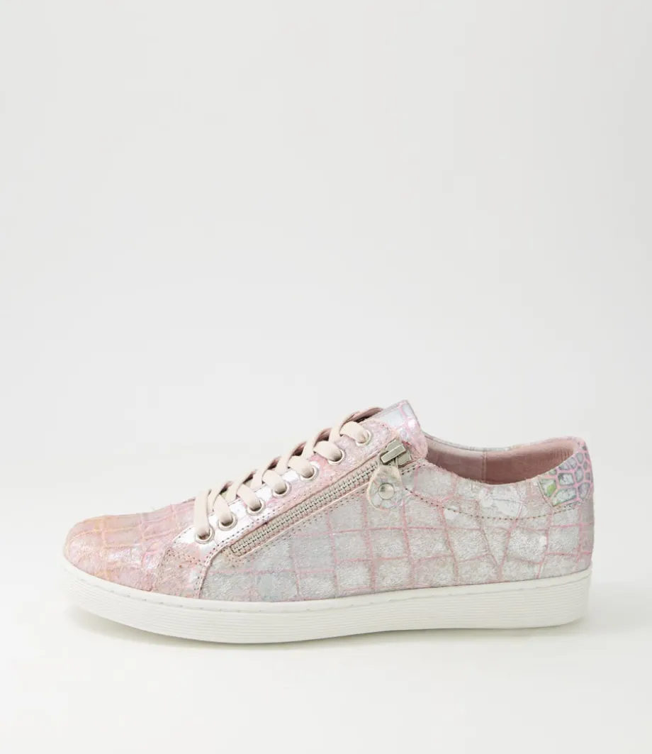 Donat Light Pink Iridescent Pony Sneakers<DJANGO & JULIETTE Store