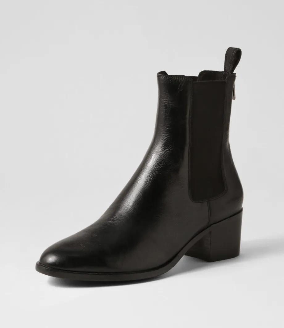 dowell_black_leather_chelsea_boots_1.webp Dowell Black Leather Chelsea Boots<DJANGO & JULIETTE Best Sale