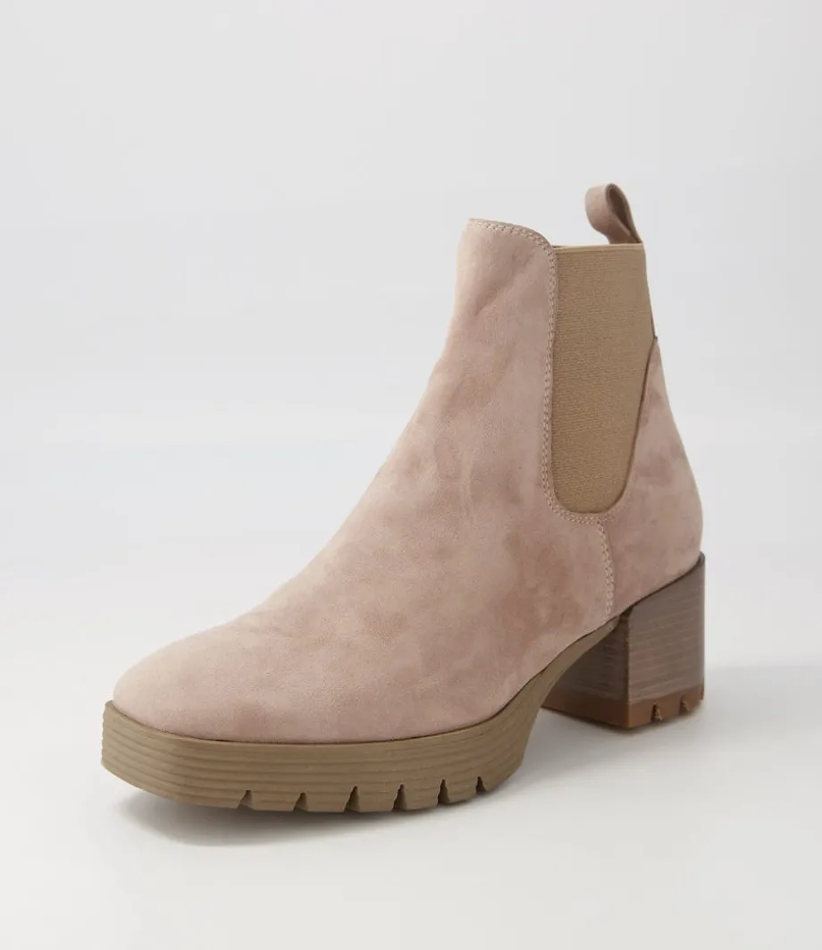 Dunkan Mushroom Suede Chelsea Boots<DJANGO & JULIETTE Shop