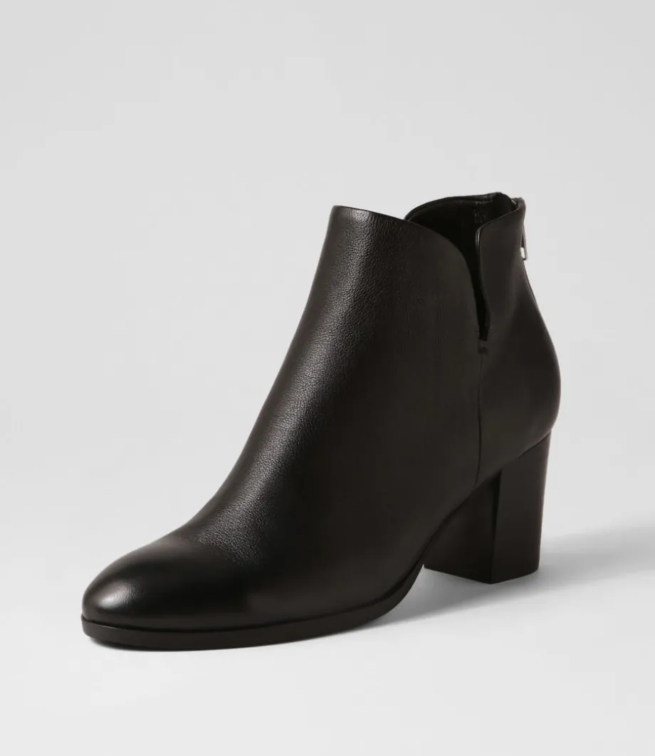 Duriel Black Leather Ankle Boots<DJANGO & JULIETTE Cheap