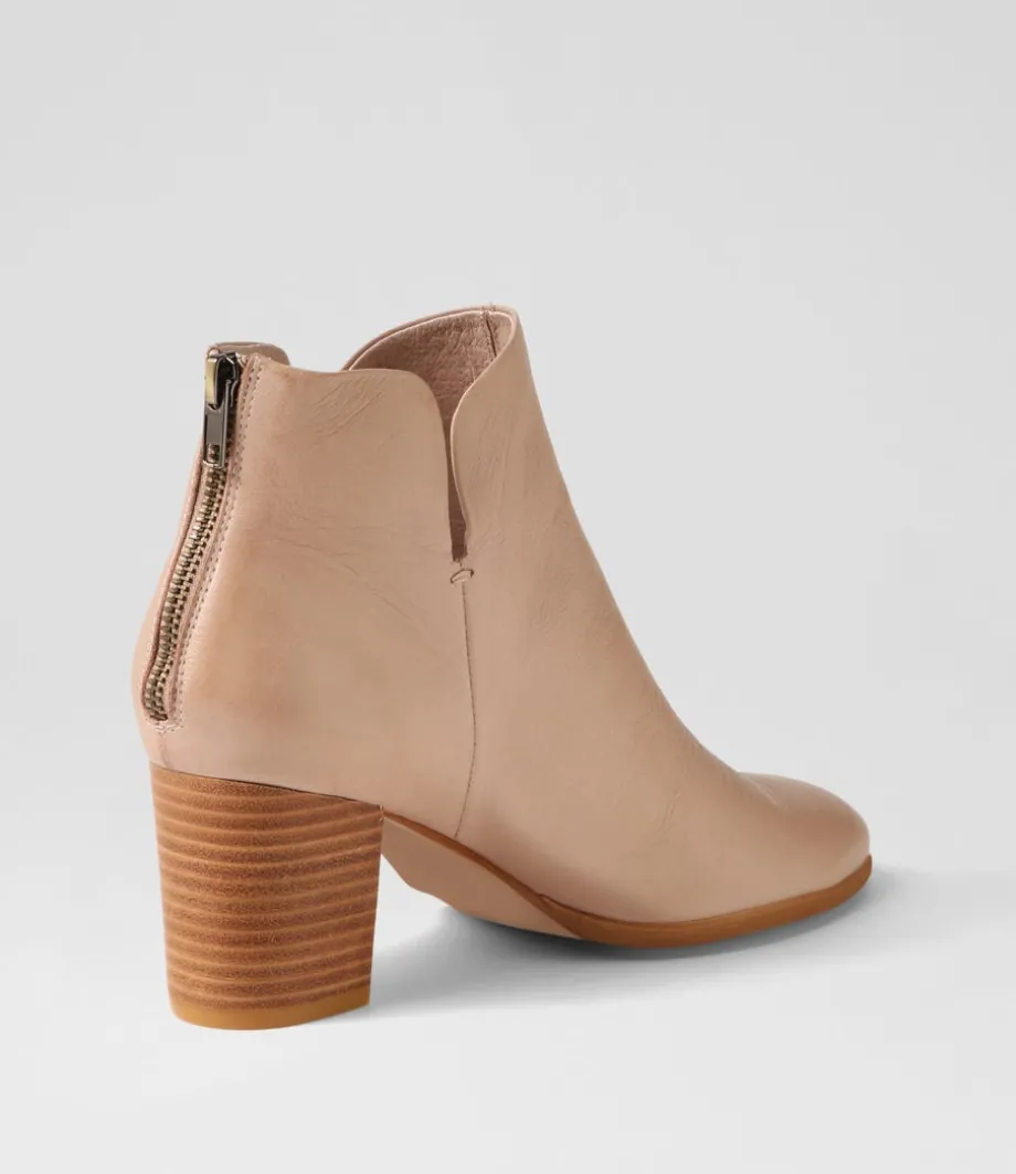 duriel_cafe_natural_heel_leather_ankle_boots_2.webp Duriel Cafe Natural Heel Leather Ankle Boots<DJANGO & JULIETTE Cheap