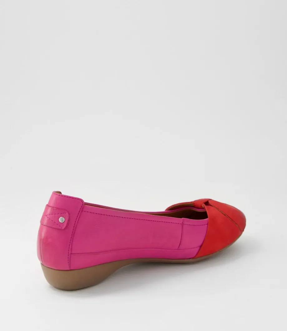 elandy_fuchsia_red_leather_nubuck_ballet_flats_2.webp Elandy Fuchsia Red Leather Nubuck Ballet Flats<SUPERSOFT Shop