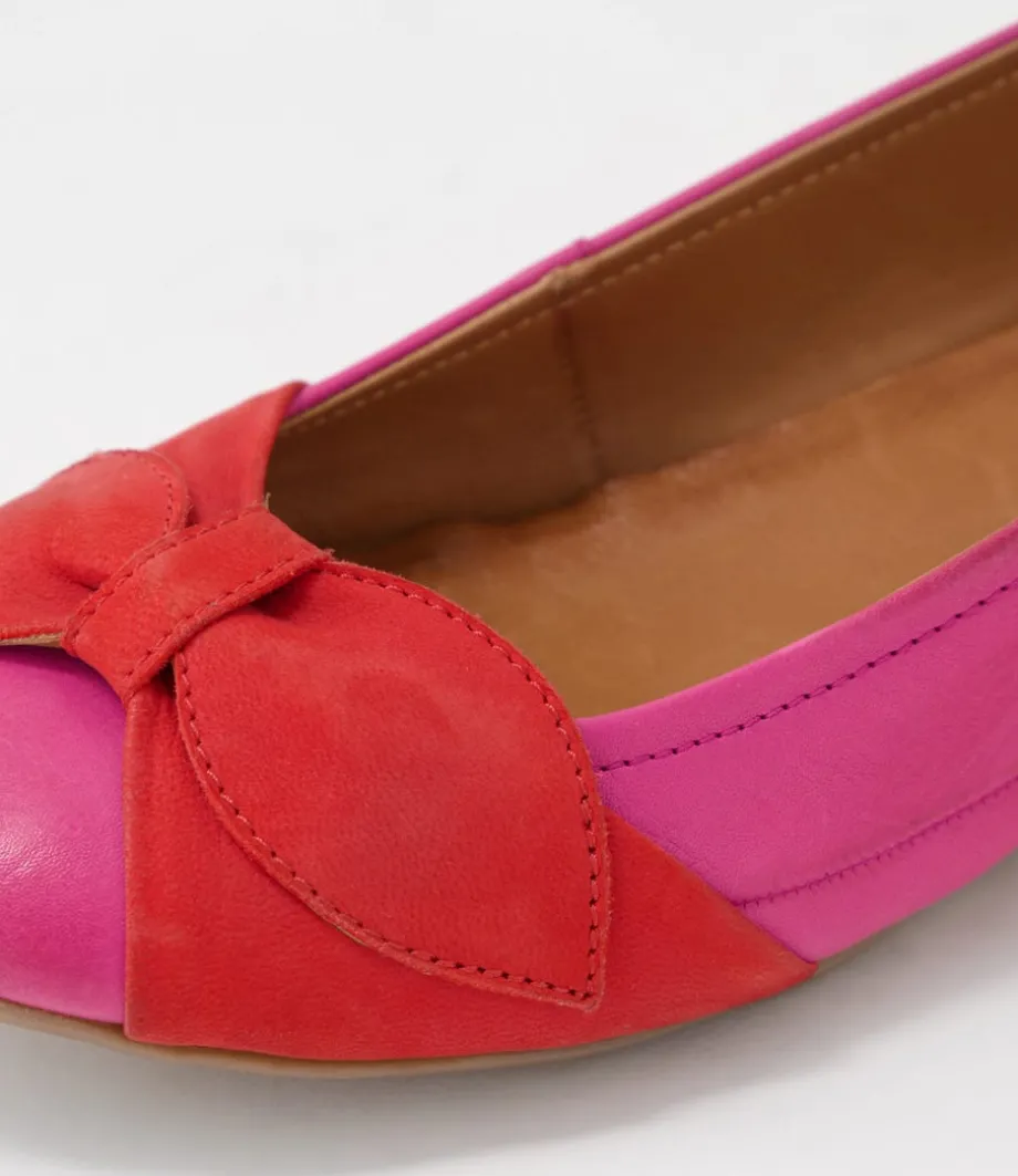 elandy_fuchsia_red_leather_nubuck_ballet_flats_4.webp Elandy Fuchsia Red Leather Nubuck Ballet Flats<SUPERSOFT Shop