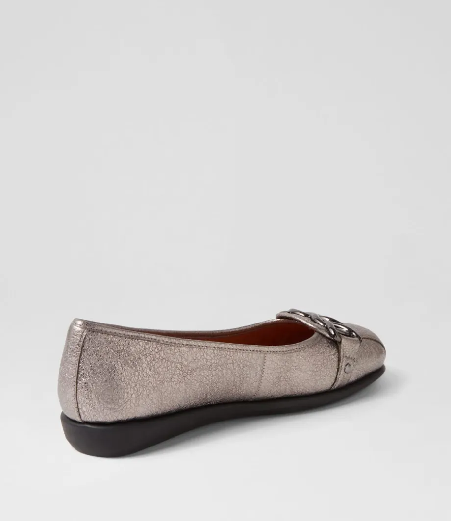 elisse_gunmetal_foil_black_leather_ballet_flats_2.webp Elisse Gunmetal Foil Black Leather Ballet Flats<SUPERSOFT Cheap