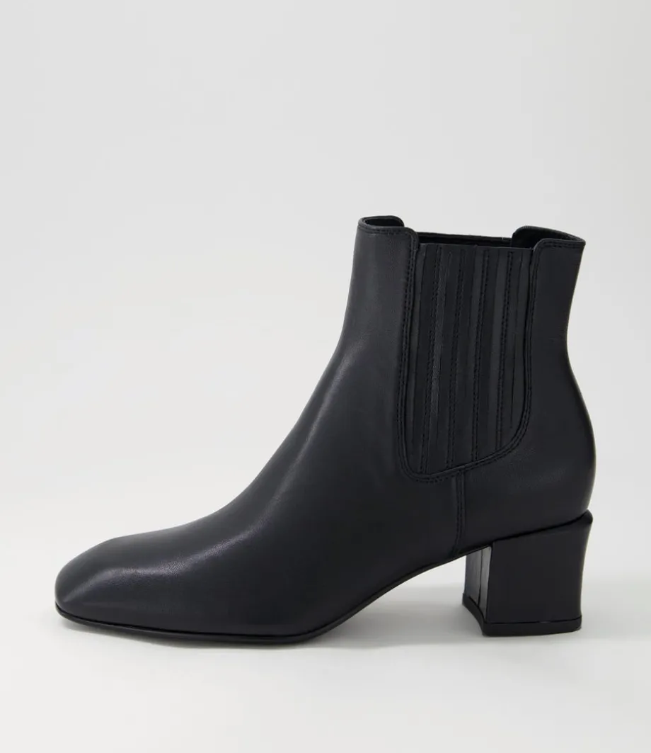 Elsea Black Leather Chelsea Boots<TOP END Shop