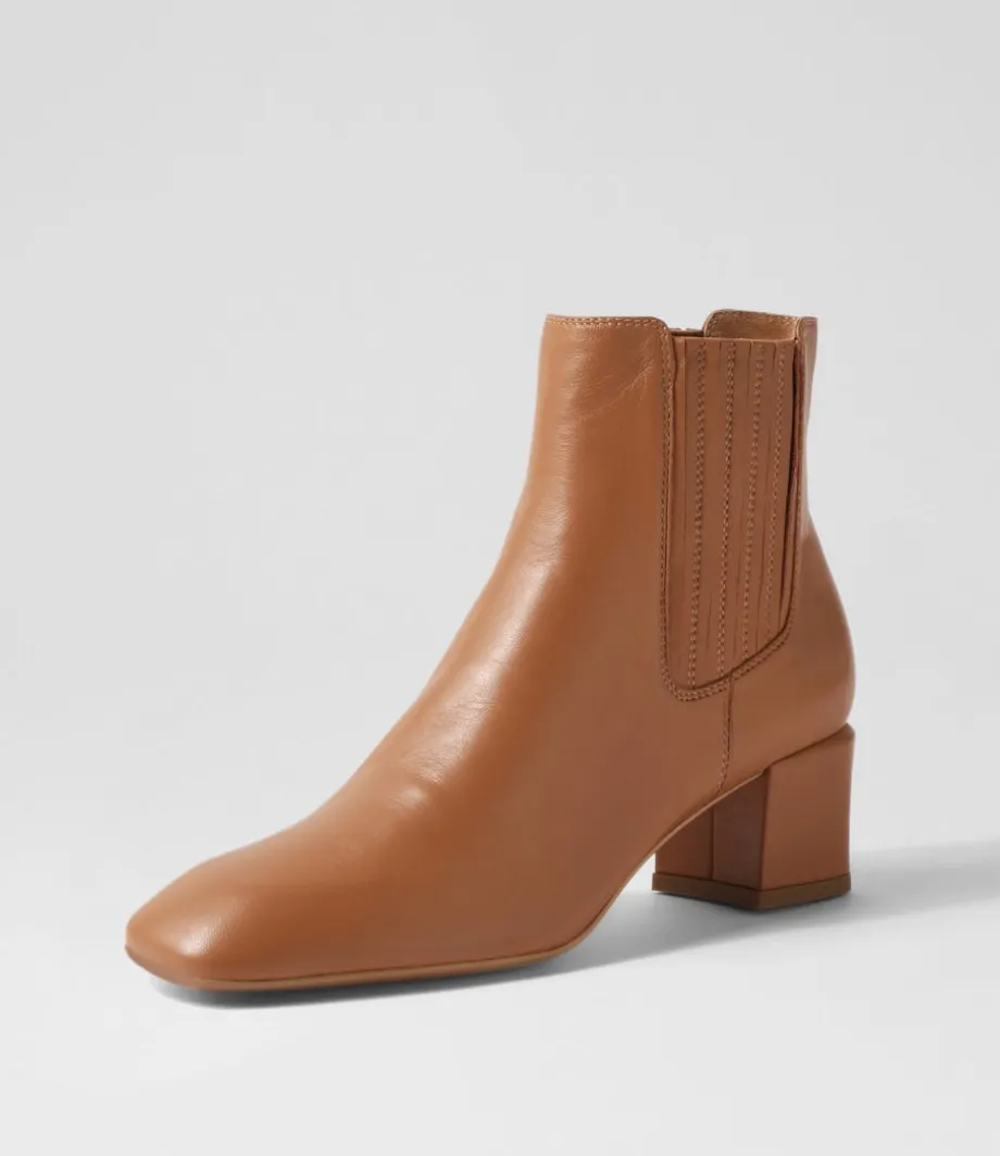 Elsea Tan Leather Chelsea Boots<TOP END Clearance