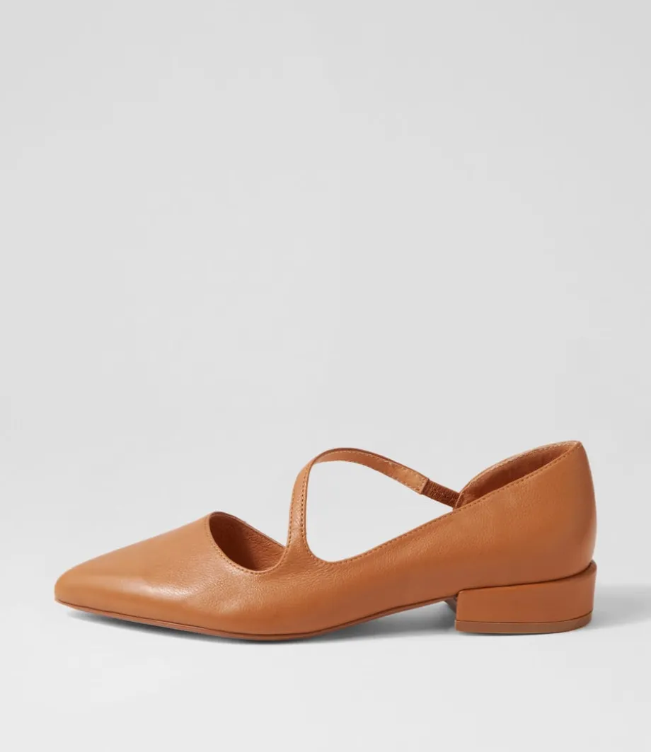 Endre Dark Tan Leather Mary Janes<DJANGO & JULIETTE Clearance