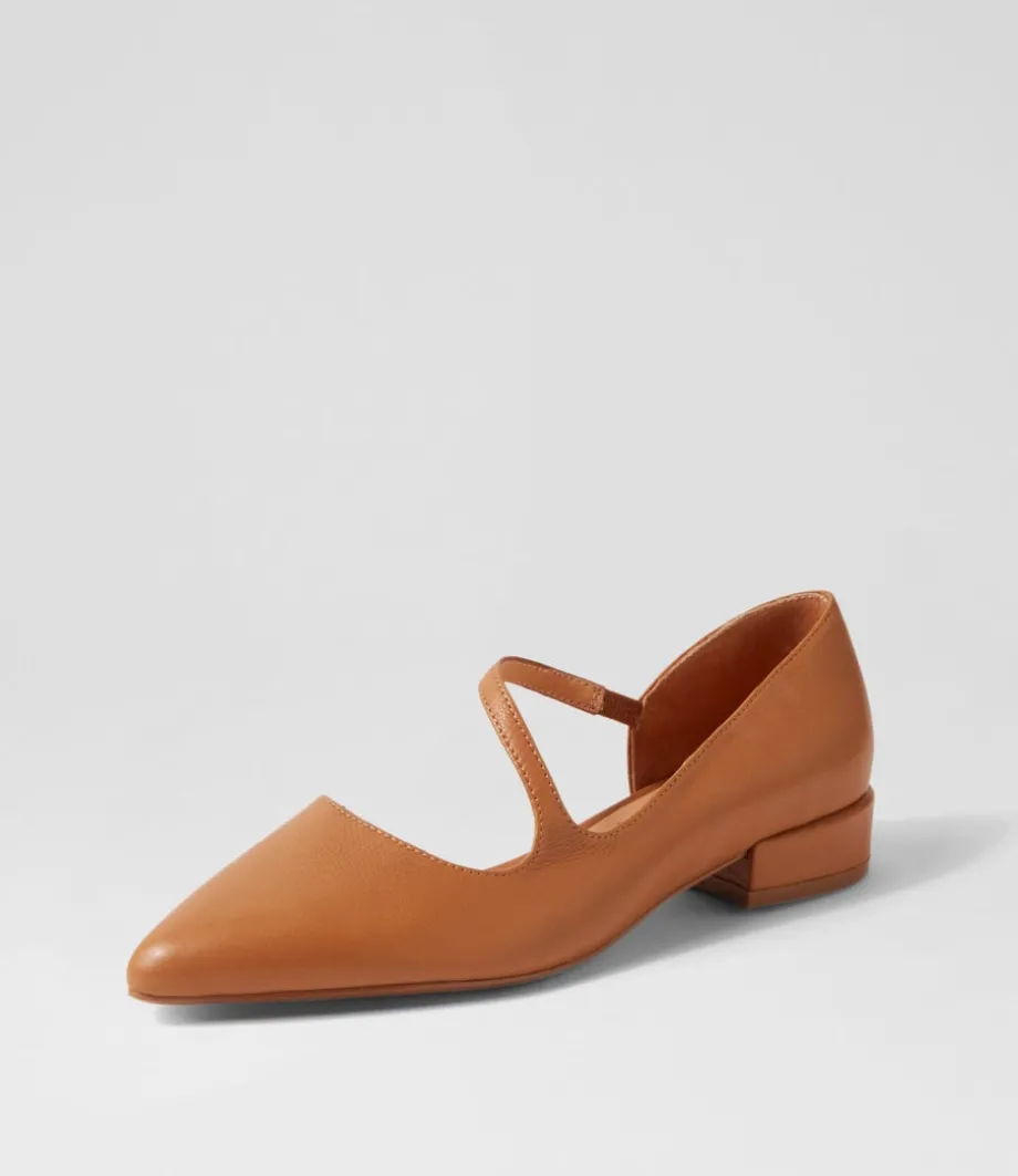 Endre Dark Tan Leather Mary Janes<DJANGO & JULIETTE Clearance