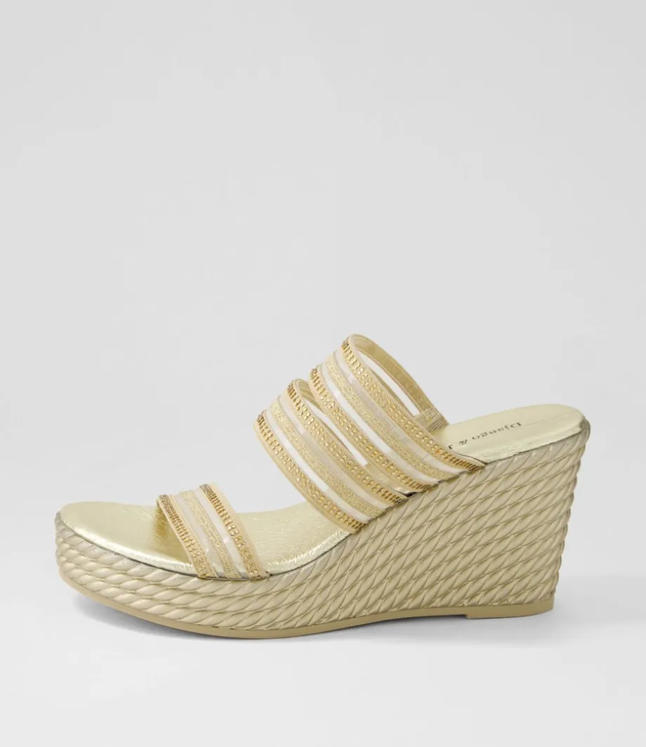 Enrica Gold Vinylite Sandals<DJANGO & JULIETTE Online