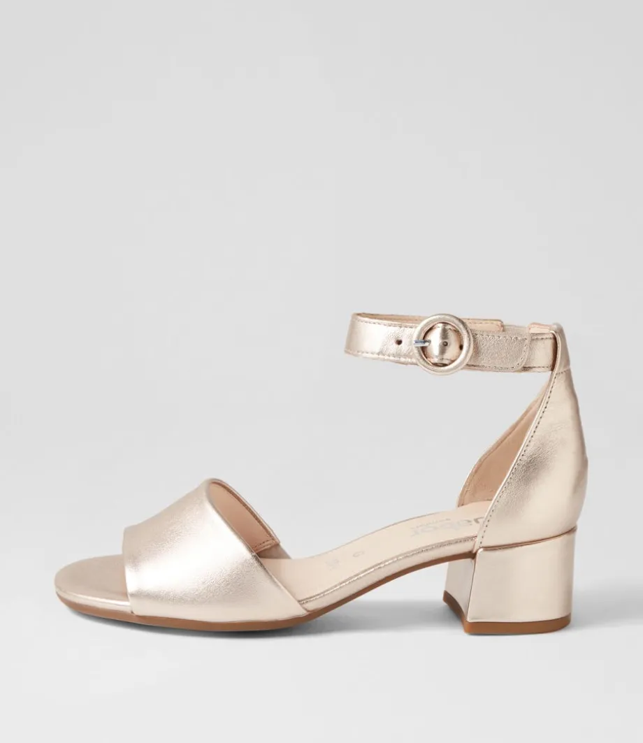 Erika Puder Leather Sandals<GABOR Outlet