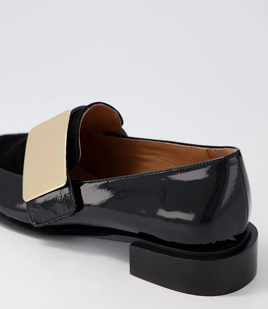 ering_black_gold_patent_suede_loafers_4.webp Ering Black Gold Patent Suede Loafers<DJANGO & JULIETTE Cheap