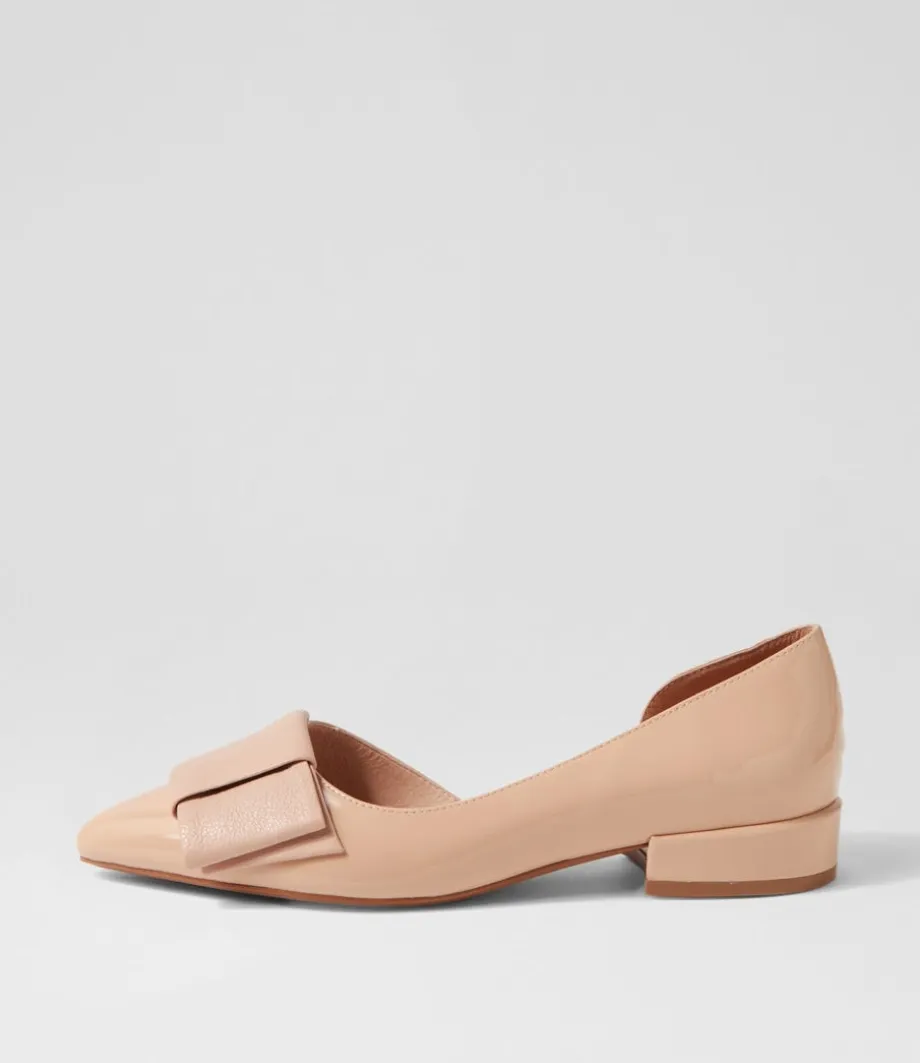 Etha Nude Patent Leather Flat Shoes<DJANGO & JULIETTE Sale
