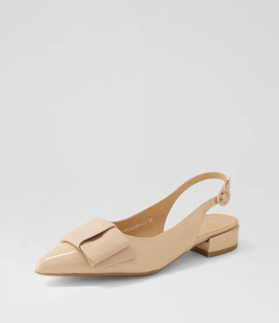 Evenning Nude Patent Leather Flat Shoes<DJANGO & JULIETTE Discount