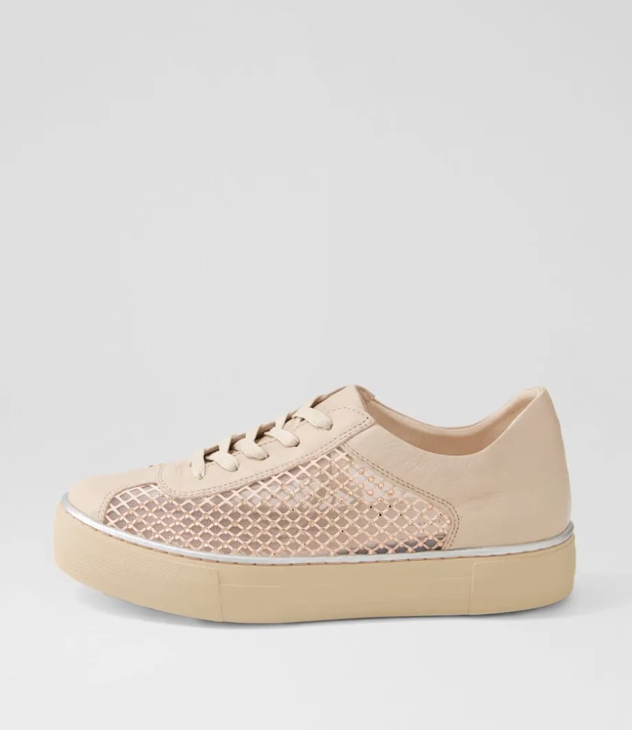 Fabia Nude Jewels Leather Sneakers<DJANGO & JULIETTE Cheap