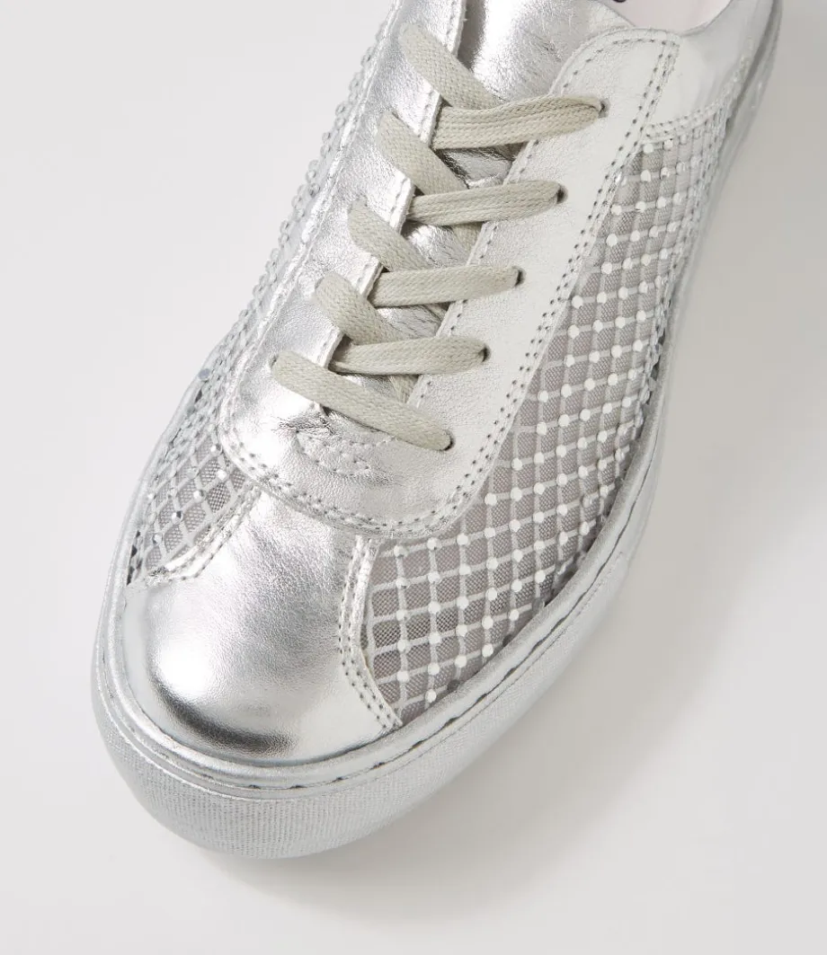 fabia_silver_jewels_leather_sneakers_3.webp Fabia Silver Jewels Leather Sneakers<DJANGO & JULIETTE Clearance