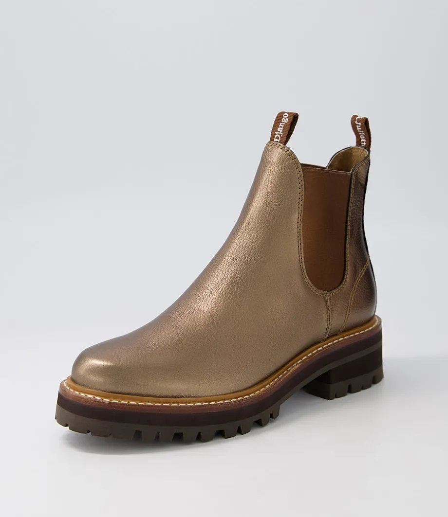 Femi Bronze Tumble Leather Chelsea Boots<DJANGO & JULIETTE Discount